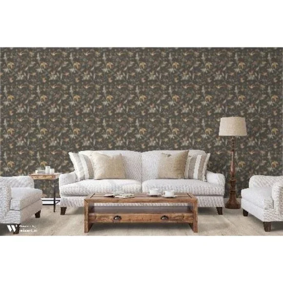 NEW Cole and Son Hummingbirds Wallpaper Charcoal/Ginger -112/4017 | - Picture 4 of 9